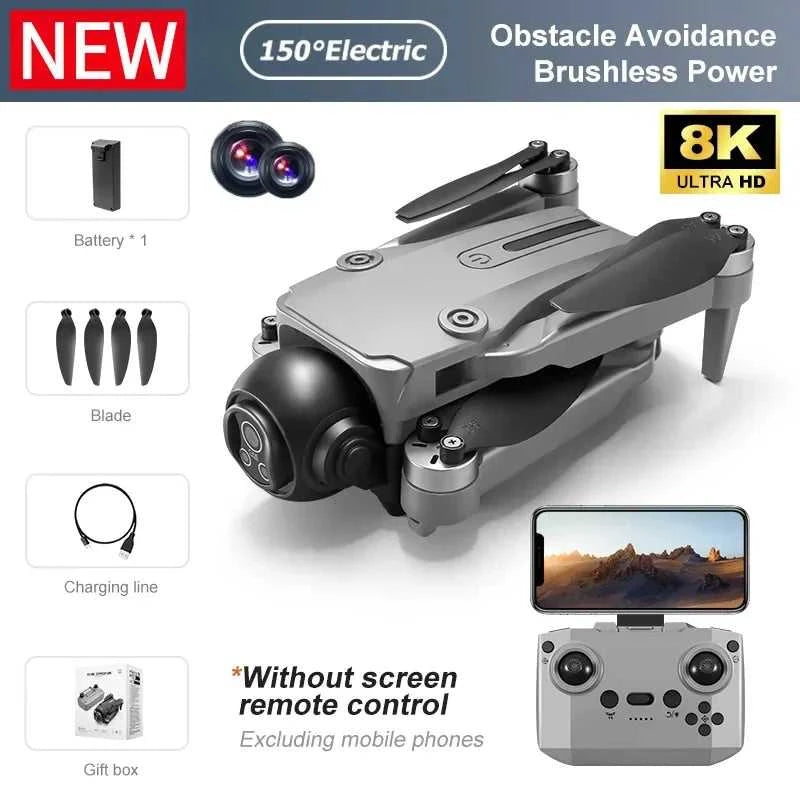2026New GPS Drone 8K Aerial HD Dual Camera Intelligent Obstacle Avoidance Brushless Power 5G WIFI GPS Return Screen RC Drone The jack market .AU The jack market .AU Drones $ 172 14:193#D18-8K HD-Black;200000828:201589807#Bundle1