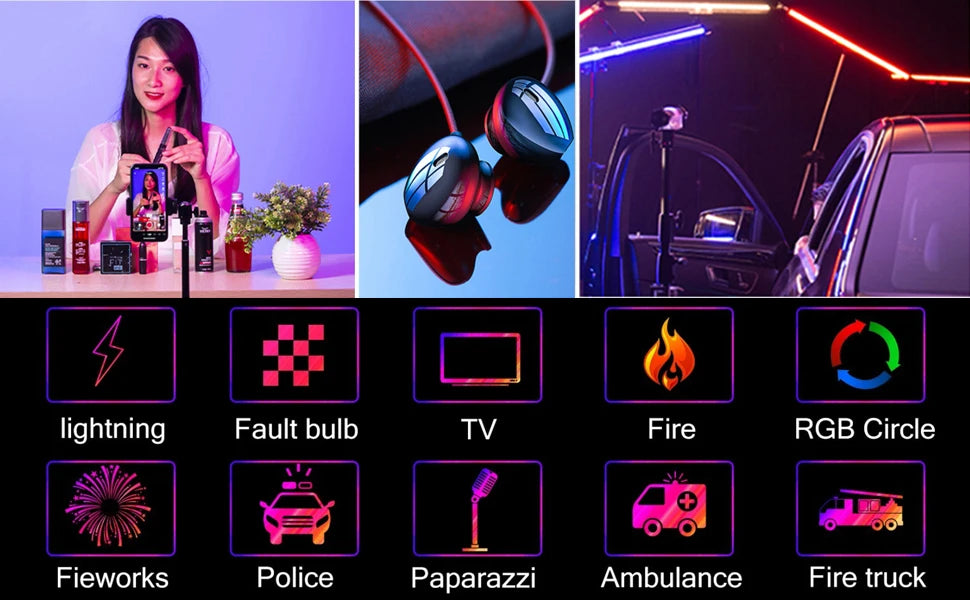 Sokani X25 X8 X15 Handheld RGB Colorful Stick Light LED Light Wand CRI 95+ 2800K-10000K 3000mAh APP Control For YouTube Tiktok