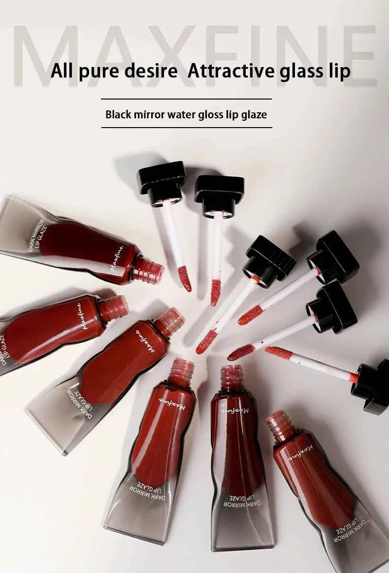 Aqua Mirror Lip Glaze Moisturizing Non Sticky Easy To Color Fast Film Long Lasting Full Lips Must Have For Beginners And Student