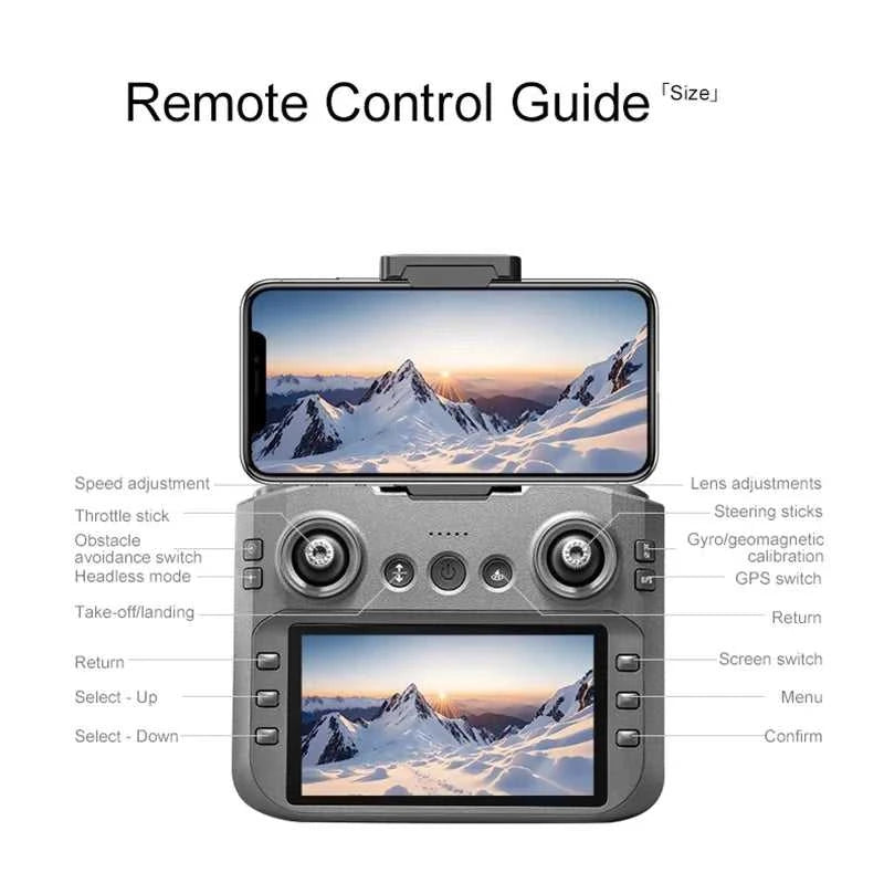 Drone A14Pro Max 8K HD Three Camera Brushless Optical Flow Obstacle Avoidance Foldable Quadcopter UAV 4.5-inch Large Screen Toys The jack market .AU The jack market .AU Drones $ 48 14:10#Only Parking Apron