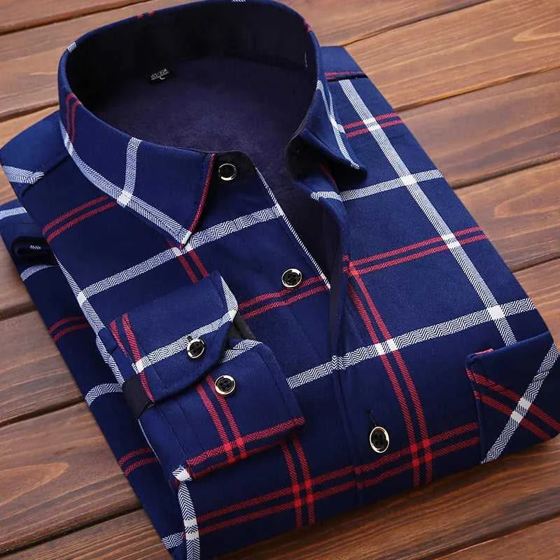 High Quality Men's Clothing 2026 Men Long Sleeve Thick Warm Shirt Tops Fashion Men Print Handsome Versatile Shirts Formal Shirts The jack market .AU The jack market .AU Men Fashion $ 43 14:771#6F HB622;5:4183#3XL(80-90KG)