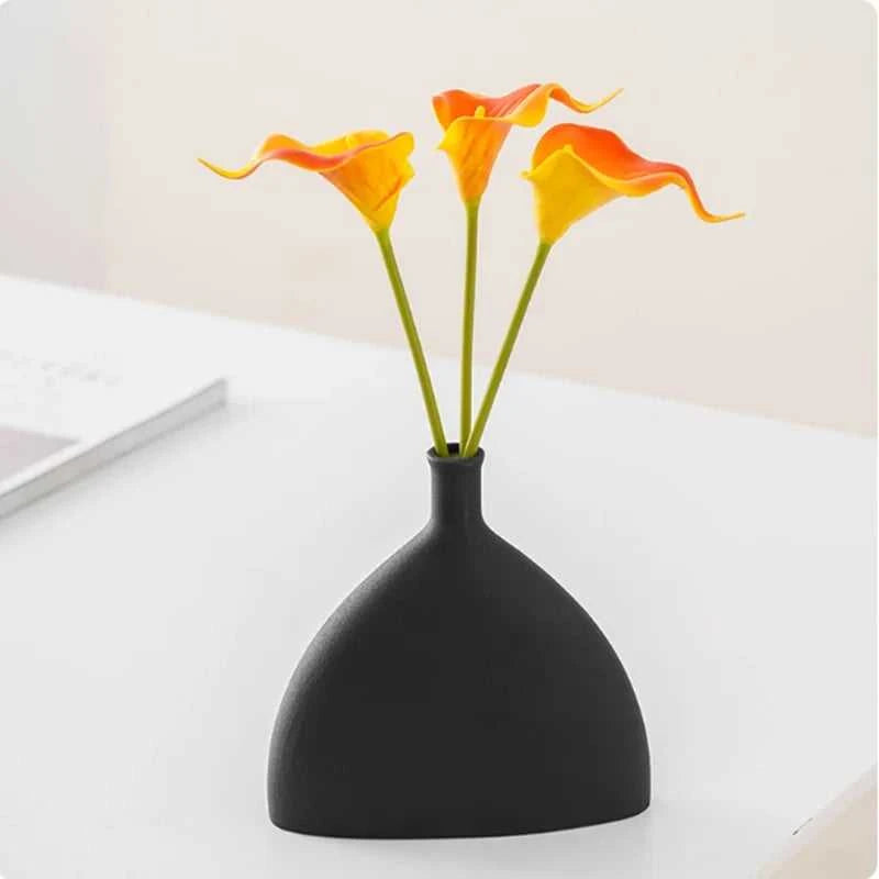 Nordic Decoration Home Flower Vase Black and White Art Ceramic Vase Minimalism Dried Flower Arrangement Accessories B&B Ornament The jack market .AU The jack market .AU Home $ 51 14:200006155#1pcs