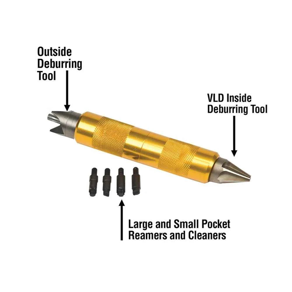 Primer Multifunctional Pocket Cleaners & Reamers - Portable Aluminum Alloy & Steel Tool for Metal/Plastic Deburring