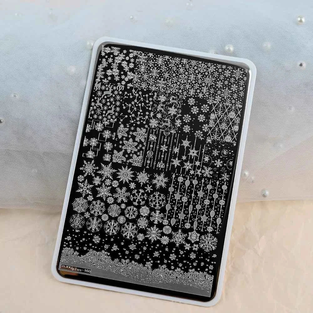 Maple Leaf Nail Stamping Plates - Stunning Autumn & Winter Leaf Designs for Unique Manicures