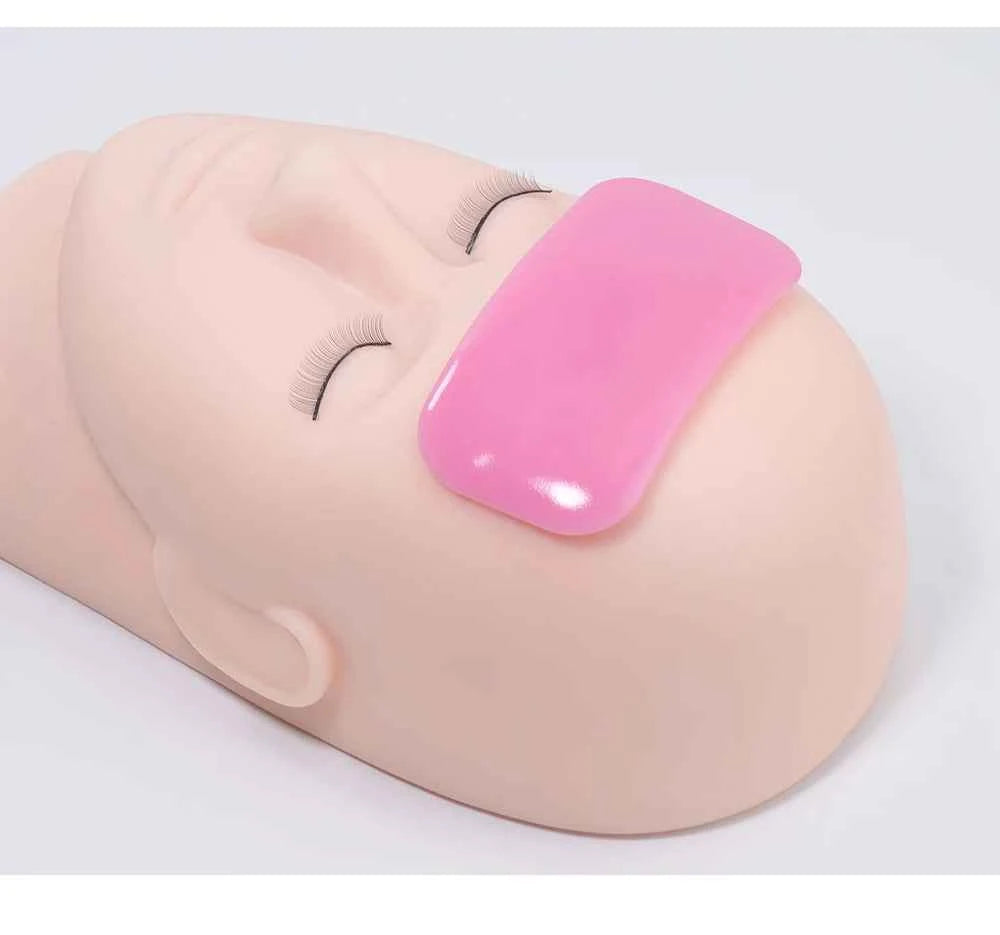 GLAMLASH Silicone Lash Pad – Transparent Forehead Organizer for Effortless Eyelash Extensions