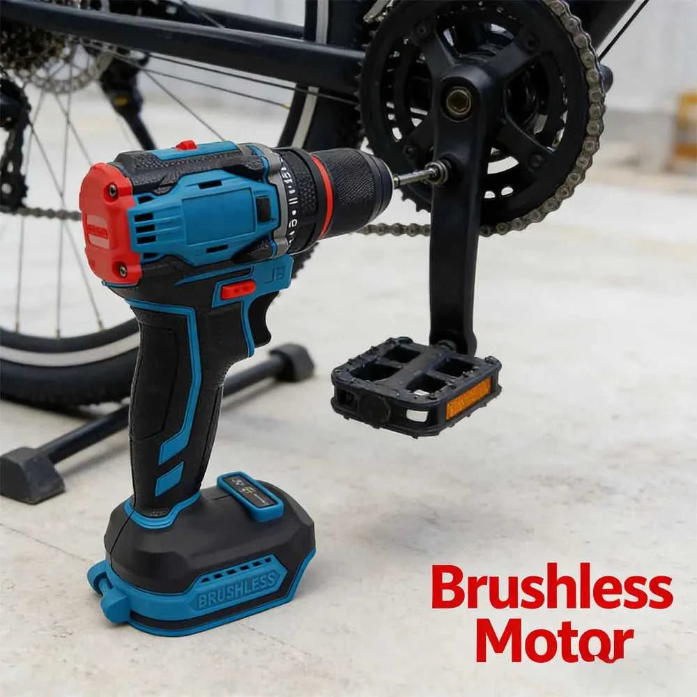 10mm Brushless Electric Impact Drill Driver 2-Speed Cordless Power Tool for Home DIY Construction 18V Battery Not Included The jack market .AU The jack market .AU Home $ 84 14:771#No battery