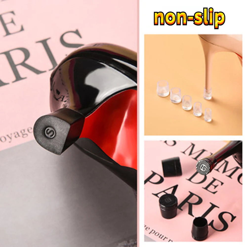 2/4/10/20Pcs Silicone Heel Protectors Stoppers Stiletto Dancing Covers Antislip High Heeler Bridal Wedding Shoes Accessories