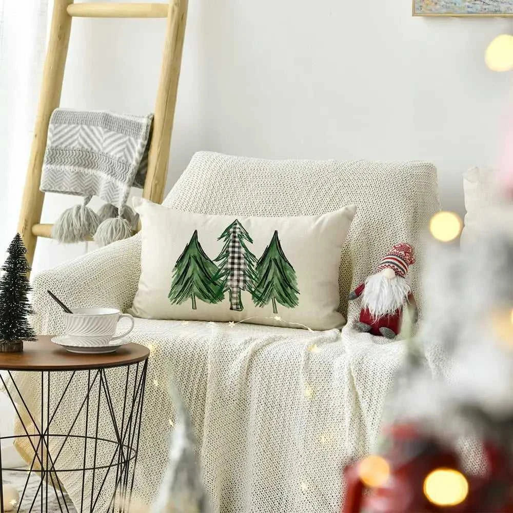Xmas Tree Pillow Cover 30x50cm Linen Throw Pillowcase Merry Christmas Decorative Snowmen Letter Decor Pillowcase Cushion Cover The jack market .AU The jack market .AU Home $ 22 14:193#merry christmas 1