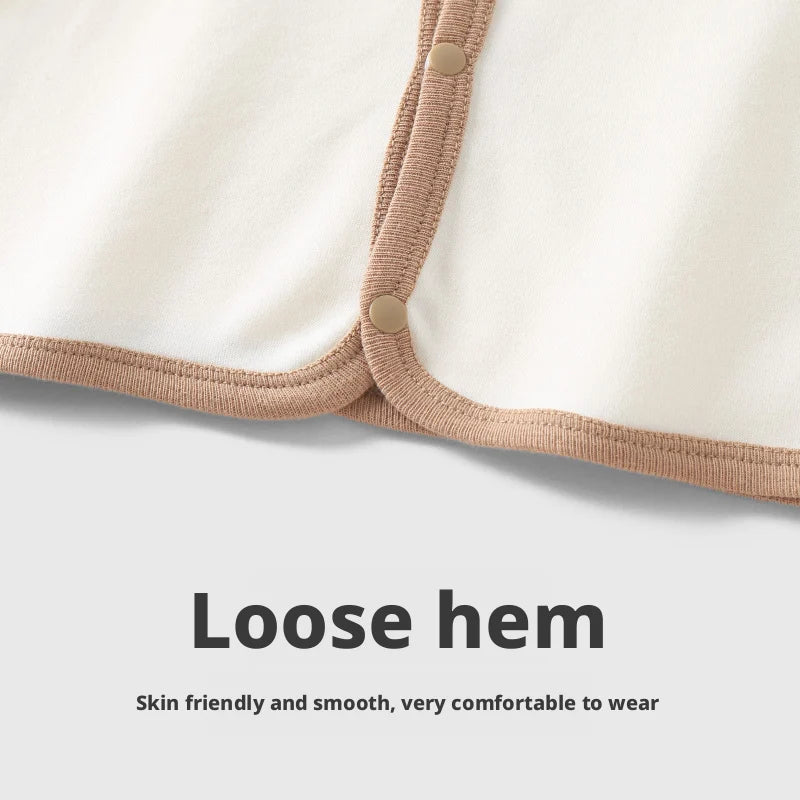 【Youqi】Chinese 0-2 Year Old Baby Cardigan Spring and Autumn Lightweight Infant Coat Long-Sleeve Home and Outdoor Seamless Stylish Autumn Wear