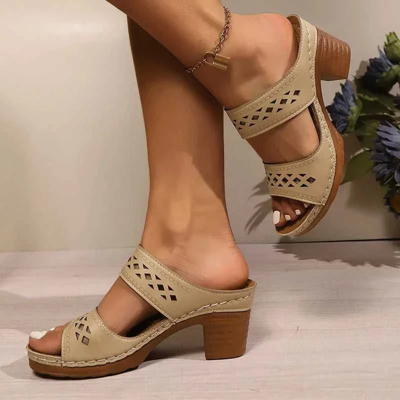 Retro Hollow Out Thick-Heeled Sandals Women Summer Lightweight High Heels Slippers Woman Plus Size Outdoor Platform Sandles 43 The jack market .AU The jack market .AU Step Up Your Style: Trendy Shoes for Every Occasion! $ 67 14:200001438;200000124:200000338