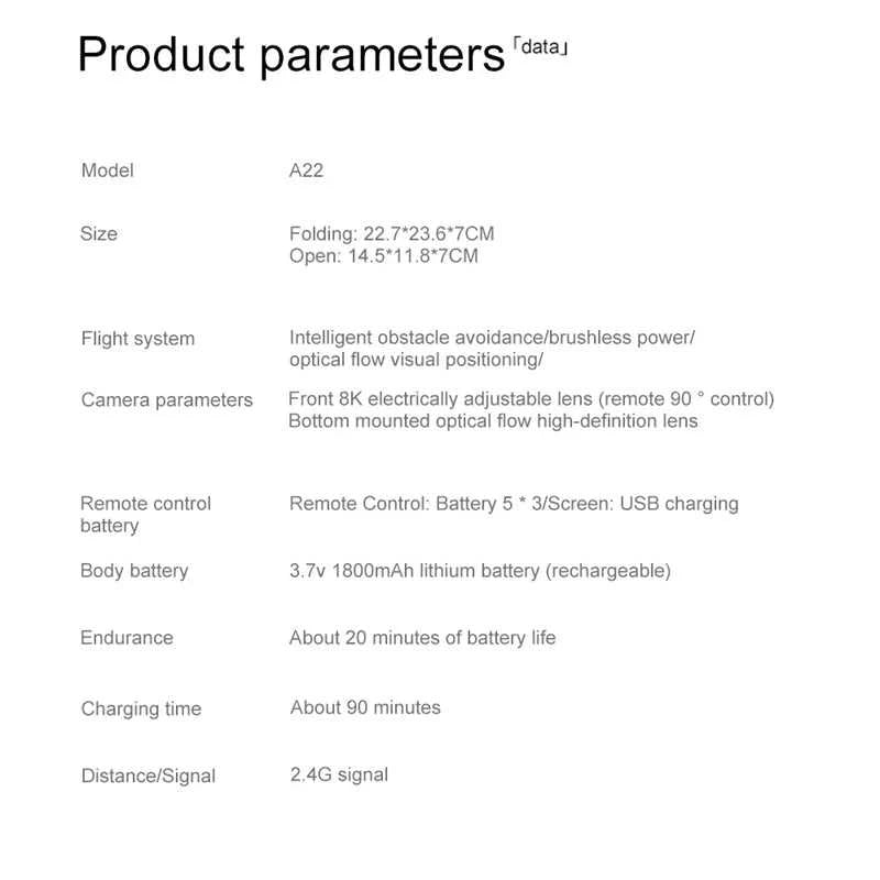 New A22 Drone Aerial 8K HD Dual-Camera GPS Brushless Motor Optical Flow Hovering With Screen Remote Control Folding Drone The jack market .AU The jack market .AU Drones $ 57 14:175#Parking-Apron-Blue