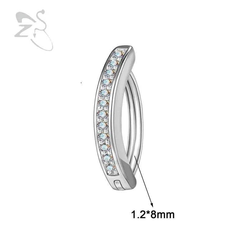 ZS 1PC 925 Sterling Silver Navel Ring Reverse Curved Belly Button Clicker Minimalist Belly Piercing Zircon Navel Piercing 14/16G The jack market .AU The jack market .AU Jewellery & Chains $ 55 200001033:200003762#style2 1.6x10mm