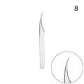 LuxeLash Anti-Slip Precision Tweezers | Curved & Straight Tips for Flawless Lash Extensions & Nail Art