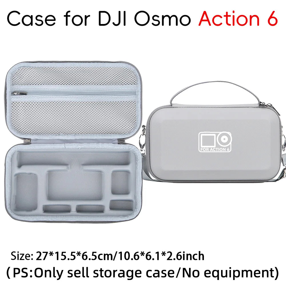 For DJI Osmo Action 6 Storage Bag Camera Shoulder Protection Bag Portable Travel Handbag Box For DJI Action 6 Accessories