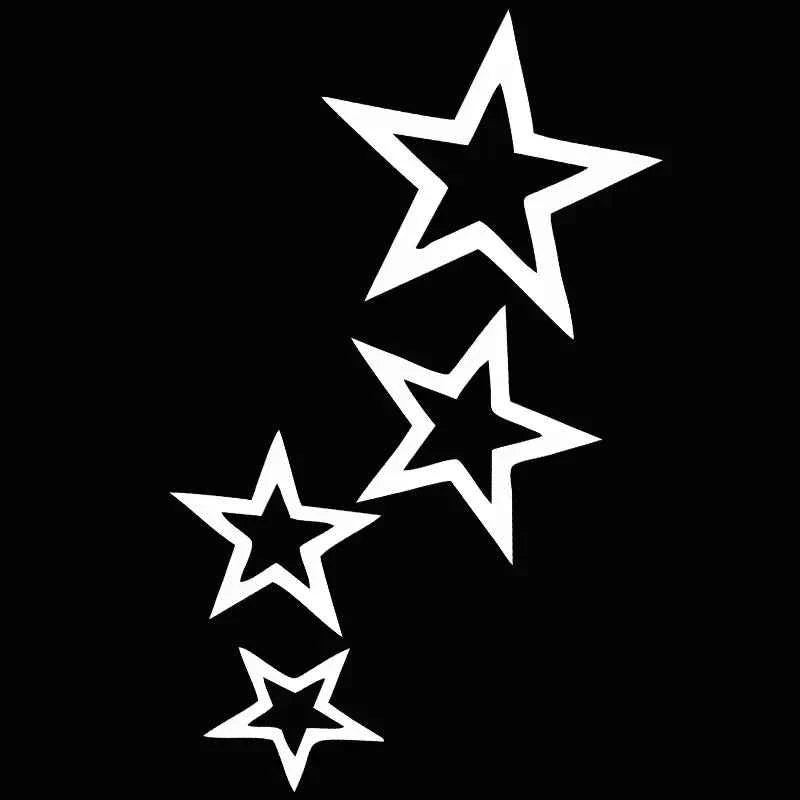 LYKX Vinyl Stars Car Sticker - Waterproof Decal for Trucks & Cars, Perfect for Bumpers & Rear Windows