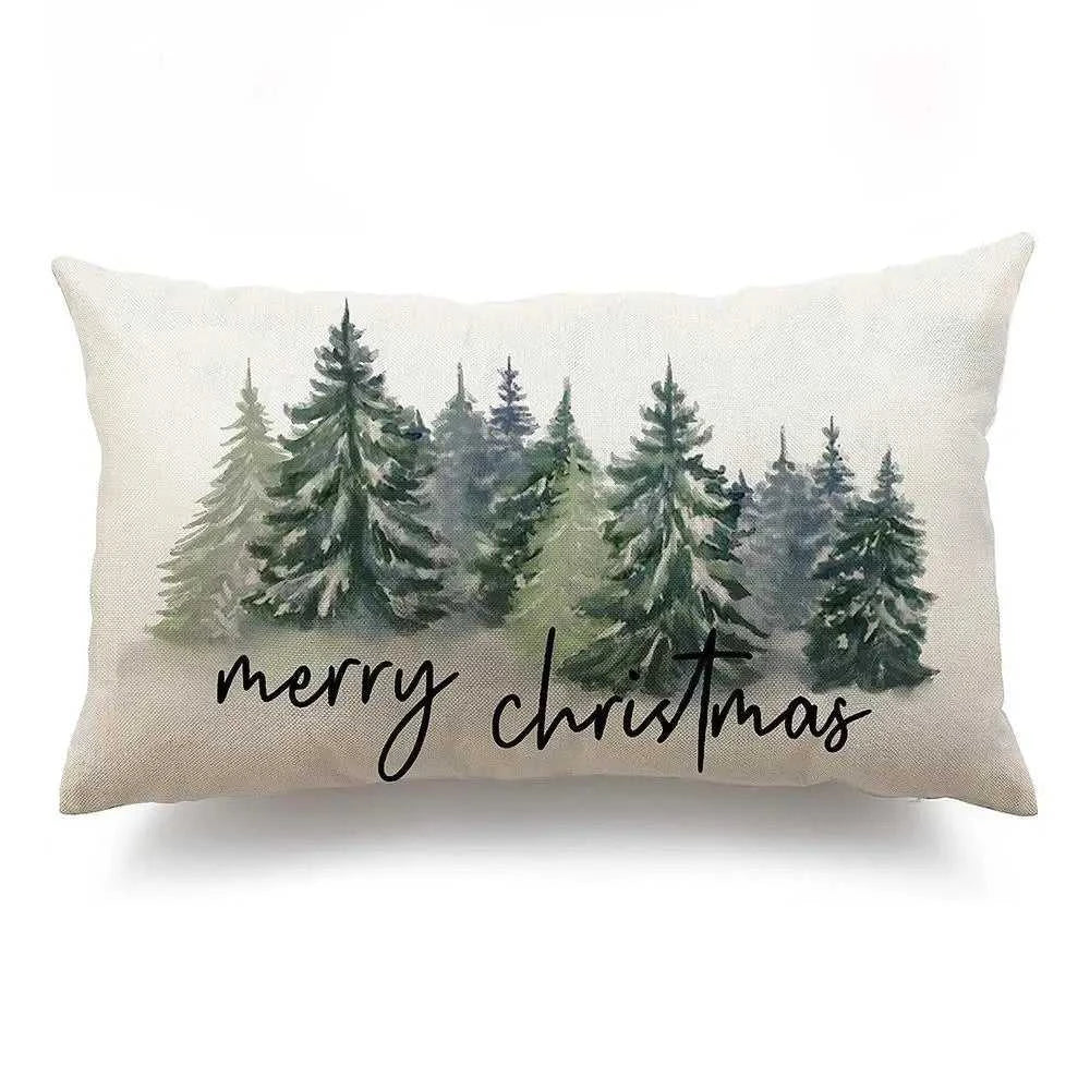 Xmas Tree Pillow Cover 30x50cm Linen Throw Pillowcase Merry Christmas Decorative Snowmen Letter Decor Pillowcase Cushion Cover The jack market .AU The jack market .AU Home $ 22 14:193#merry christmas 1