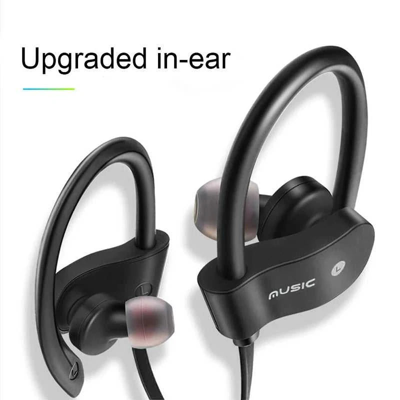Wireless Headphones Earloop Ear Hook Earbuds Wireless Bluetooth Headset Handsfree Neckband With Mic Bluetooth Earphones The jack market .AU The jack market .AU Accessories Electronics $ 49 14:10#Black