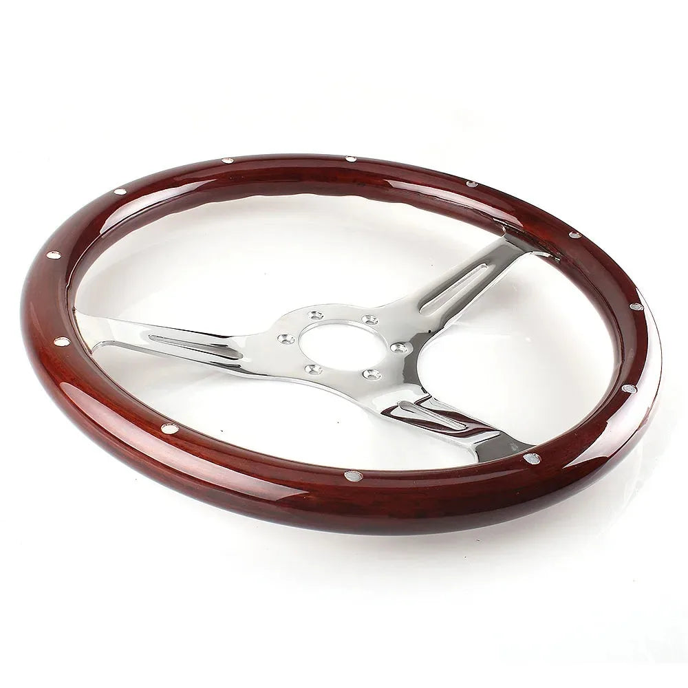 Car Universal Decorative Personalized Classic Wood Car Accessories Car Steering Wheel for Racing Cars