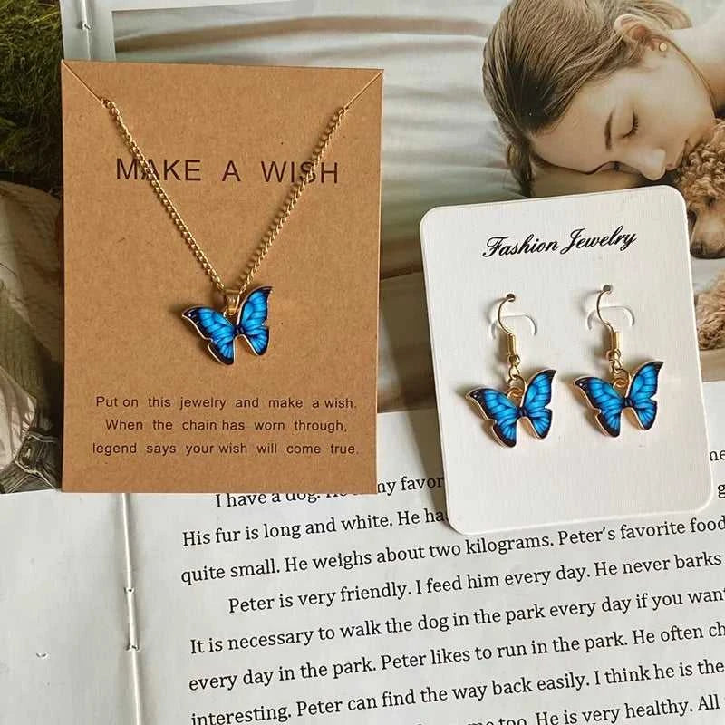 Fashion Women Necklace Korea Style New Butterfly Pendant Necklace Gift For Girl Cute Lovely Neck Jewelry Wholesale Dropshipping The jack market .AU The jack market .AU Jewellery & Chains $ 51 200001034:201673808#GD