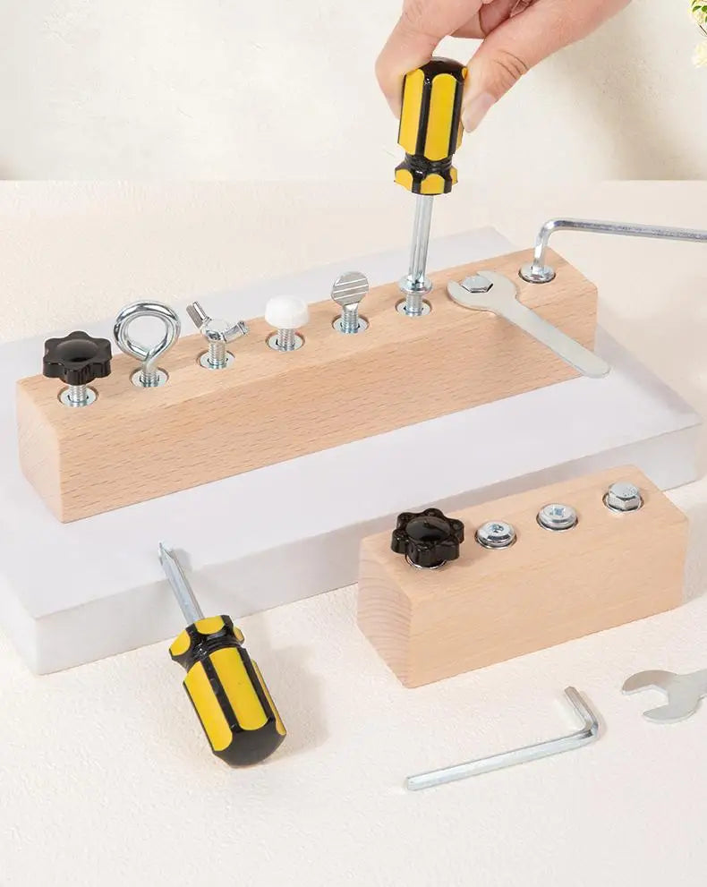 Kids Wooden Screw Nut Disassembly Toy - Early Education Montessori Fine Motor Skills Trainingimprove Patience And Concentration
