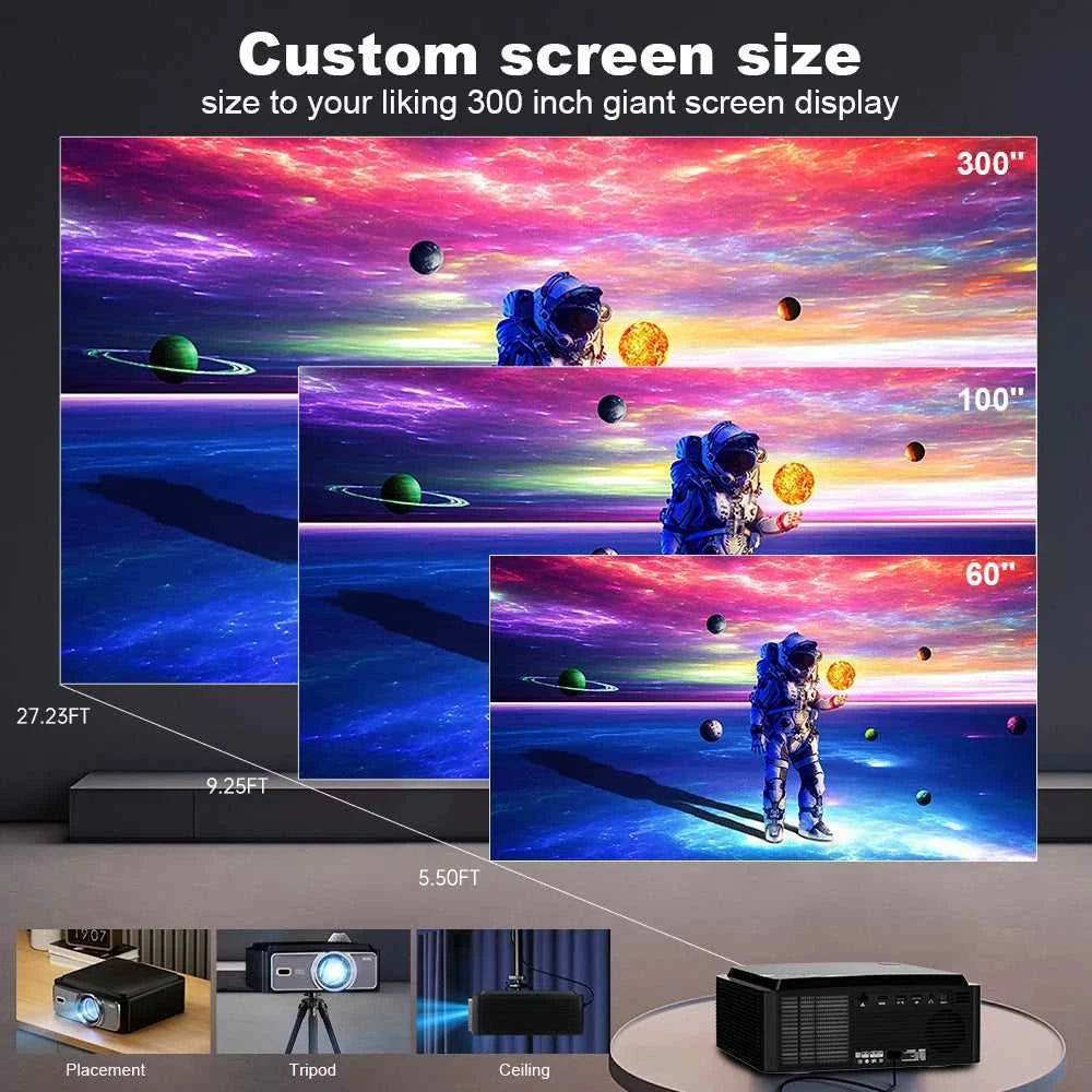 DESS 2025 New 4K Portable Projector 2200 Lumens LED Projector Dual WiFi6 Built-in Speaker BT5.2 Home Theater Video Projectors The jack market .AU The jack market .AU Accessories Electronics $ 537 14:193#C5Pro;200007763:201336100;200009209:201447604