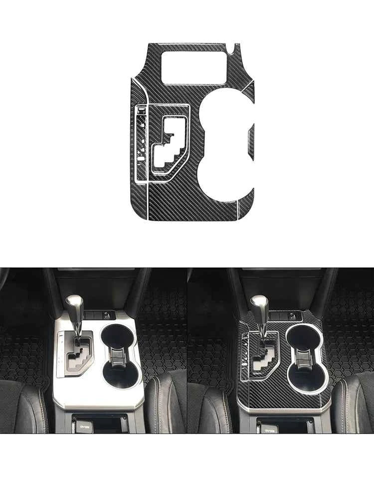 Carbon Fiber Material Black Stickers Cover Trim For Toyota Camry 2012 2013 2014 Car Interior Decorative Accessories