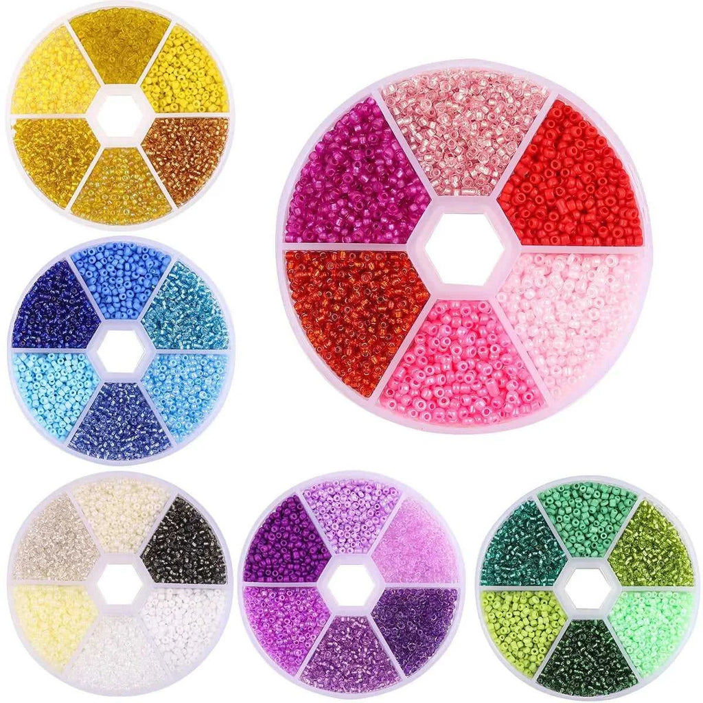 3900pcs Glass Rice Beads 6 Grid Set Box Loose Beads Handmade Bead String Material Pack DIY Bracelet Necklace Jewelry Accessories The jack market .AU The jack market .AU Jewellery & Chains $ 48 14:29;5:100016944#2mm about3900pcs