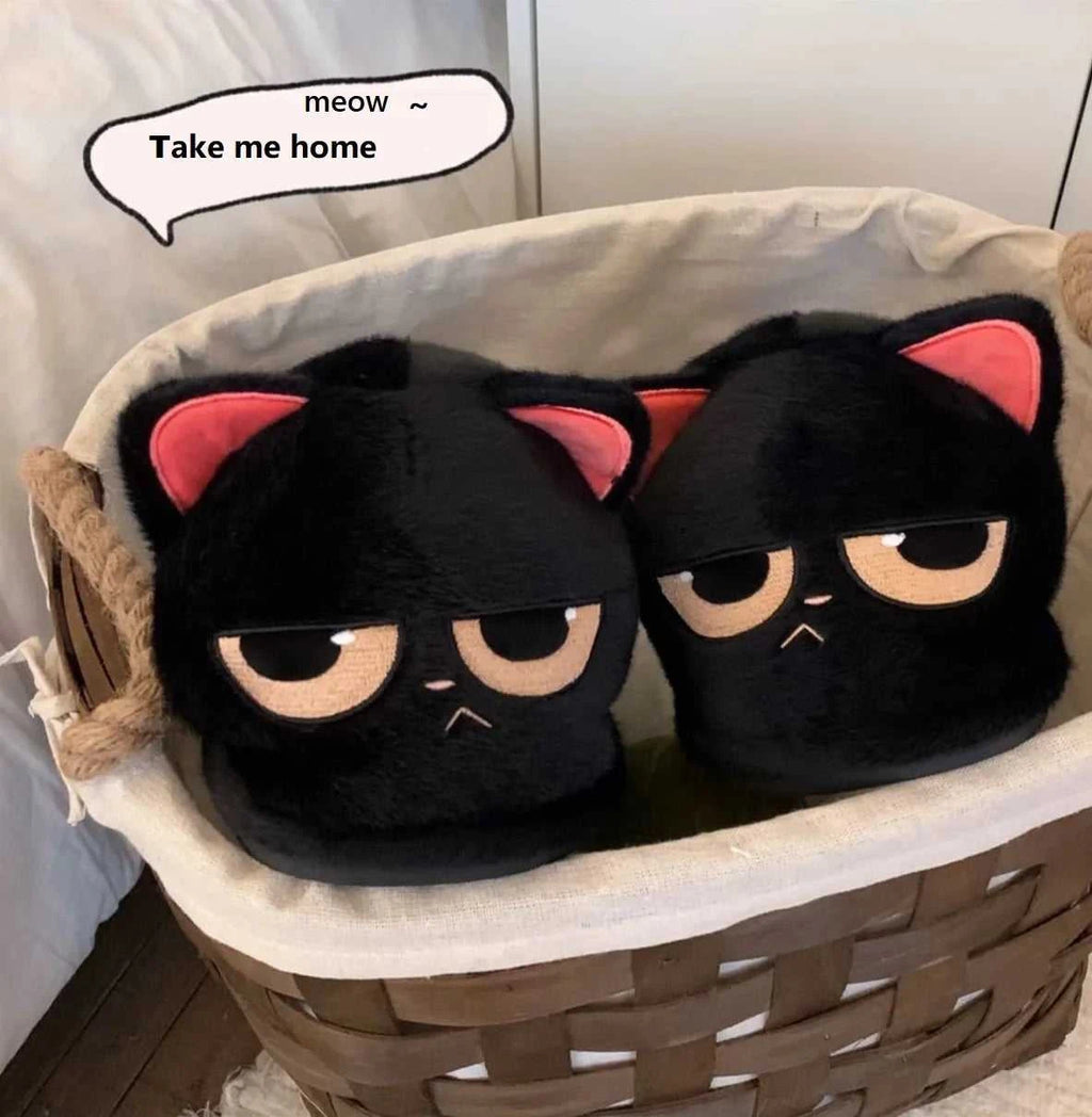 New Snuffy Cat Slippers Woman Warm Wrapped Home Shoes Women's Angry Kitty Furry Slides Winter Snug Close Back Slipper for Couple The jack market .AU The jack market .AU Step Up Your Style: Trendy Shoes for Every Occasion! $ 69 14:10#Yellow-Slides;200000124:201446564;200007763:201336100
