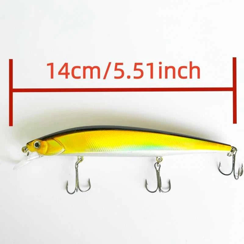 Lure fishing, stop, minnow, predatory fish, hover, float, long cast, freshwater, fake bait, fish bait, white fish The jack market .AU The jack market .AU Fishing Gear $ 44 14:175#A7;5:8022#14CM 20.6G 1PCS