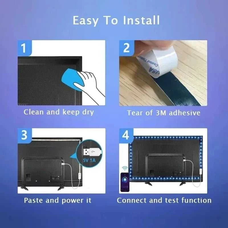Smart Led Lights Strips 5V 5050 Rgb Ice String Fairy Lights Bar Lighting Bluetooth App Control Adhesive Usb Led Ribbon Tape Lamp The jack market .AU The jack market .AU Home $ 74 136:9131281595#24KEY Bluetooth;200007763:201336100;249:200006305#None Waterproof;380:200746124#30m-1181.1Inch