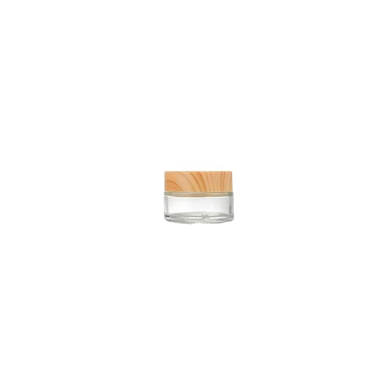 Clear Vision Glass Jars - Refillable 5g-20g Cosmetic Containers with Inner Lid for Cream, Balm & Makeup Storage