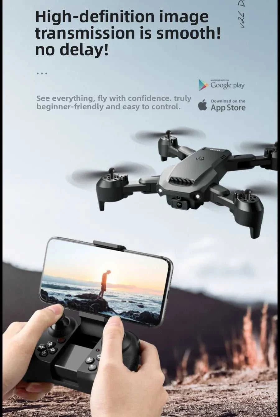 New 4DRC V23 Mini Drone 6K Professinal With Wide Angle HD Dual Camera Wifi FPV Obstacle Avoidance Quadcopter RC Dron Gift The jack market .AU The jack market .AU Drones $ 98 <none>