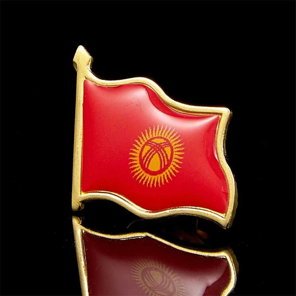 Kyrgyzstan National Flag Souvenir Lapel Pin Metal Enamel Lapel Pin Decoration The jack market .AU The jack market .AU Home $ 20 <none>
