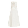 Elegant Pleated Sleeveless Long Dress Women White Slim Tube Party Dresses Female 2026 Spring New Fashion Street Maxi Robes