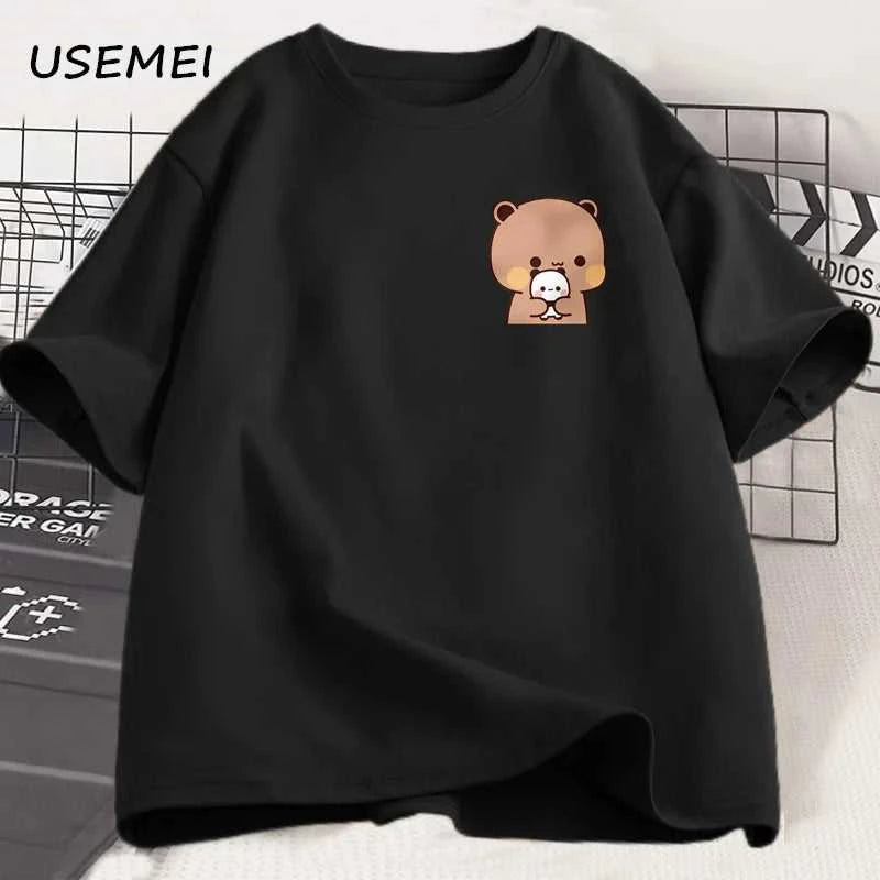 Panda Bear Bubu Dudu and Their Babies T Shirt Fashion Funny Couple T-shirt Women Men Fashion Casual Short Sleeve Tees Clothing The jack market .AU The jack market .AU Men Fashion $ 30 14:1254#Bubu Dudu 2;5:361386