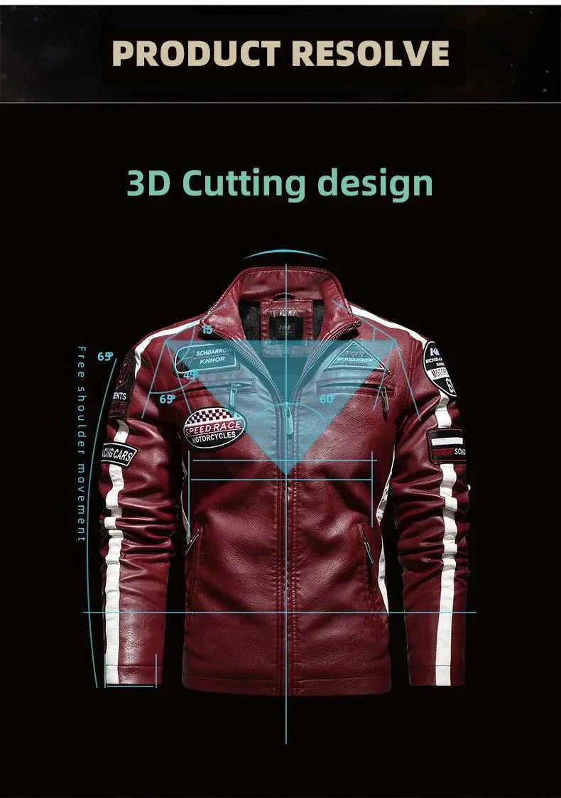 European American New Fashion Women's Plus Size Casual Trendy Stand Collar Long Sleeve Contrast Color PU Jackets Male Coats Tops The jack market .AU The jack market .AU Men Fashion $ 91 14:10;5:361386