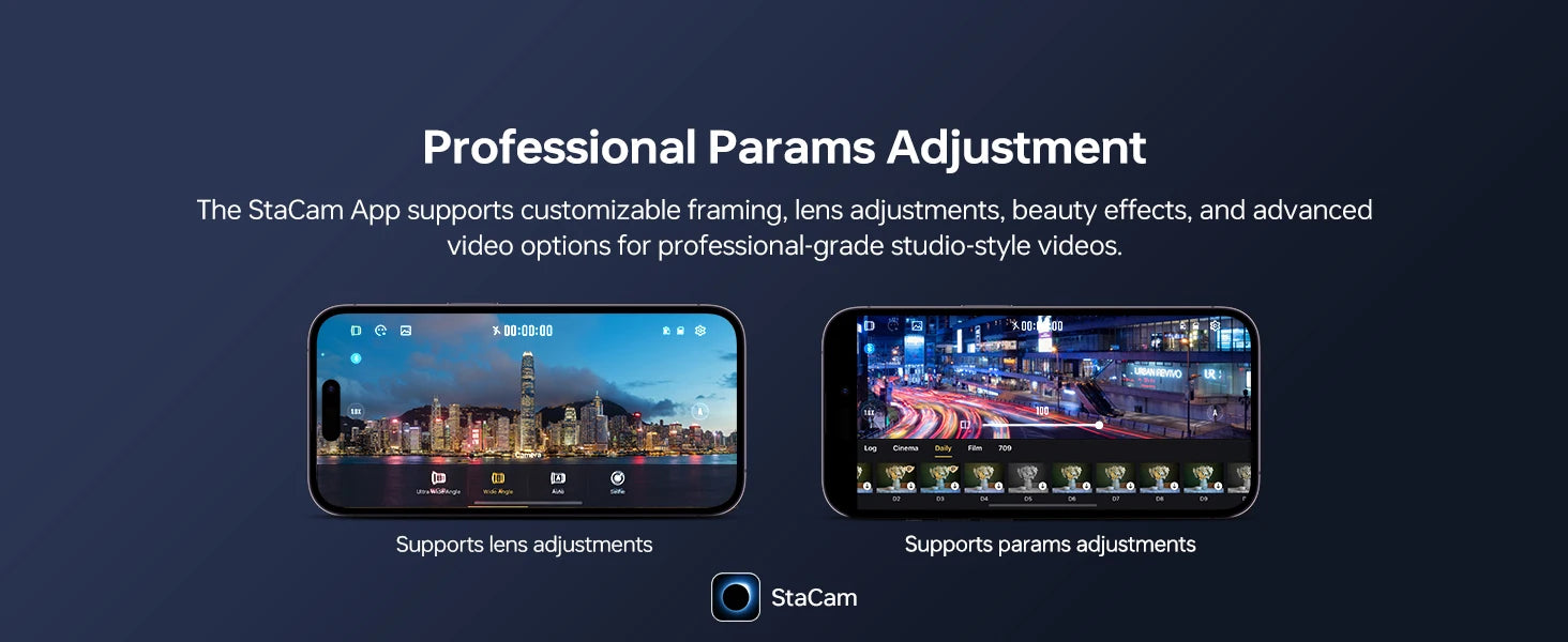 ZHIYUN Official SMOOTH 5S AI Smartphone Gimbal 3-Axis Gimbals Fill Light Phone Stabilizer for iPhone 15 Pro Max Android