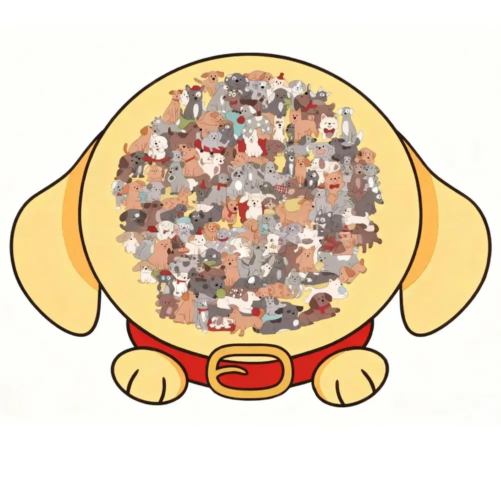 Unique Wooden Cat Jigsaw Puzzle for Adults, Challenging Animal Puzzle with Cute Cat Shapes, Perfect Gift for Cat Lovers Home