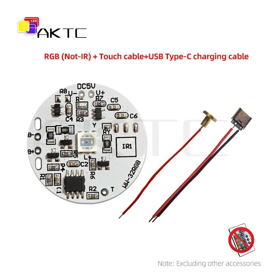 32mm Color RGB Light Board Round LED Light Source Low Voltage DC 5V Compatible Charging/Touch Switch Remote Control/3.7V Battery The jack market .AU The jack market .AU Home $ 47 14:496#RGB-Not IR-DC Kit