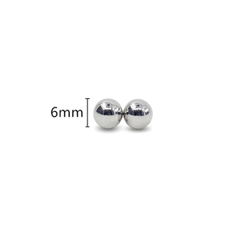 LM Magnetic Nipple Clamps - 2pcs Non-Piercing Strong Bondage Balls for Couples - Explore Your Sensuality