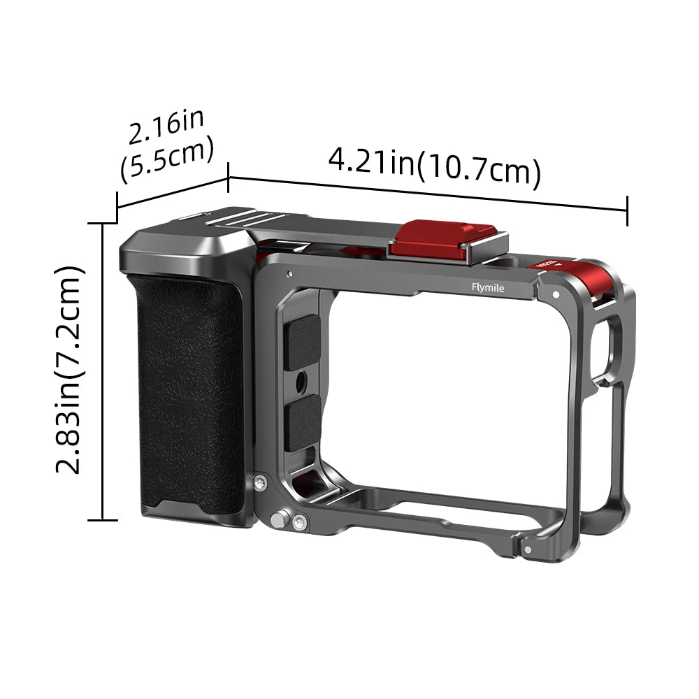 For Insta360 Ace Pro 2 Grip Kit Camera Metal Frame Case with Shutter Button for Insta 360 Ace Pro 2 Accessories