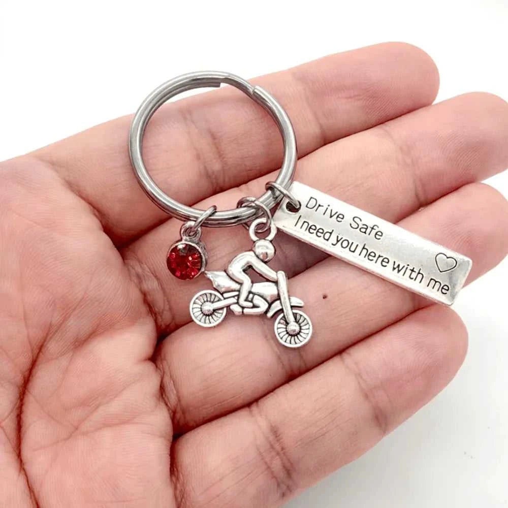 1Pc Motorcycle Birthstone Keychains,Drive Safe Keyring,Biker Gifts For Husband Son Family Friend,Gift For Valentine's Day The jack market .AU The jack market .AU Jewellery & Chains $ 47 14:29#Blue