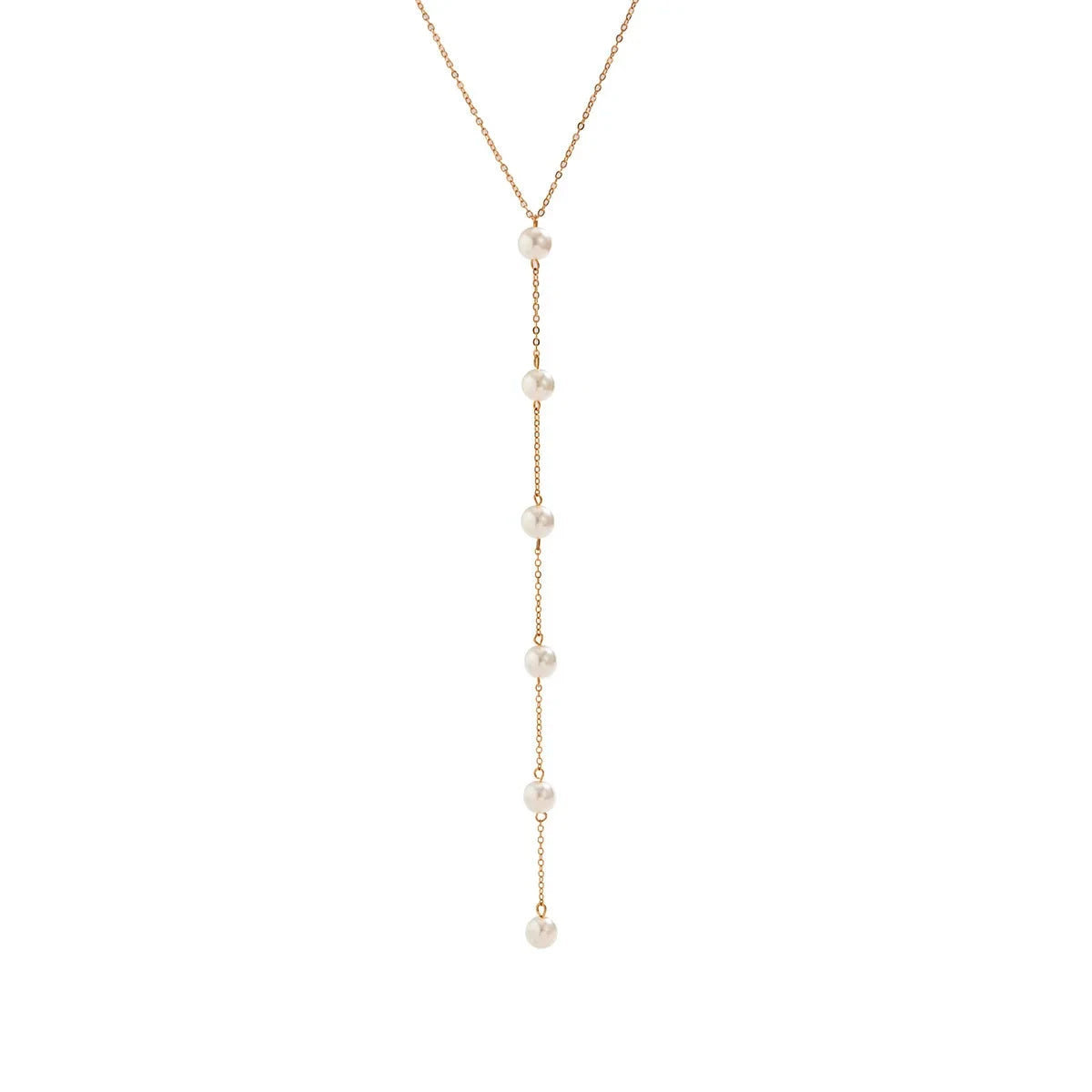 IngeSight.Z Simple Long Imitation Pearls Back Necklace For Women Sexy Tassel Harness Bikini Chest Chain Body Jewelry Mujer The jack market .AU The jack market .AU Jewellery & Chains $ 48 200001034:203027829#JS05178