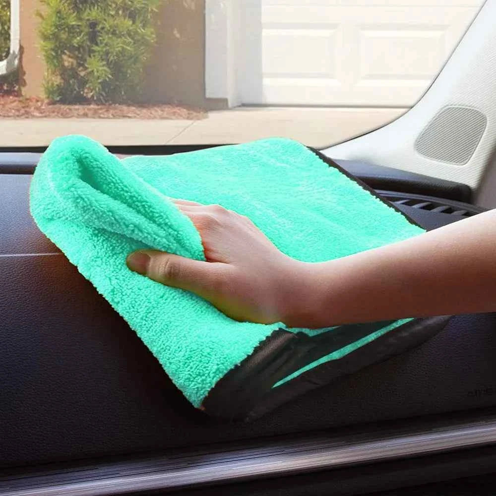 Portable 1200GSM Super Soft Premium Microfiber Drying Cltoth Ultra Absorbancy Aqua Deluxe Car Wash Towel 40x40cm