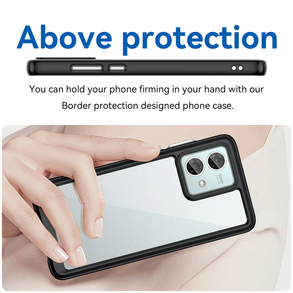 Colorful TPU Case for Motorola Moto G84/G54/G14/G04/G04S/G24/G34 - Shockproof Protection & Stylish Design