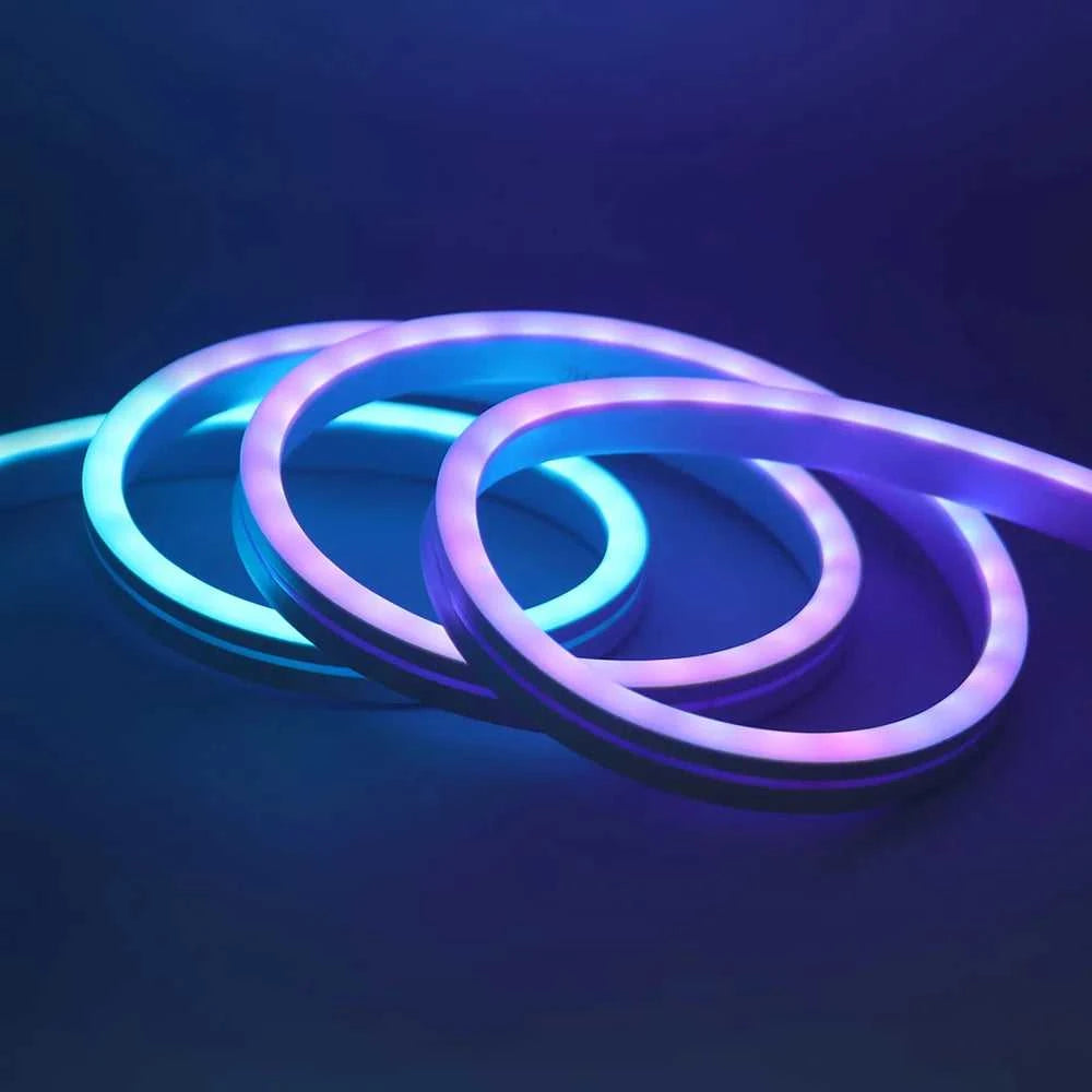 12V 24V RGB Neon Light LED Strip Addressable WS2811 84LEDs/m 6x12mm Flex Silicone Rope Rainbow Lamp Home Decoration Waterproof The jack market .AU The jack market .AU Home $ 51 136:9131245839#12V 1m