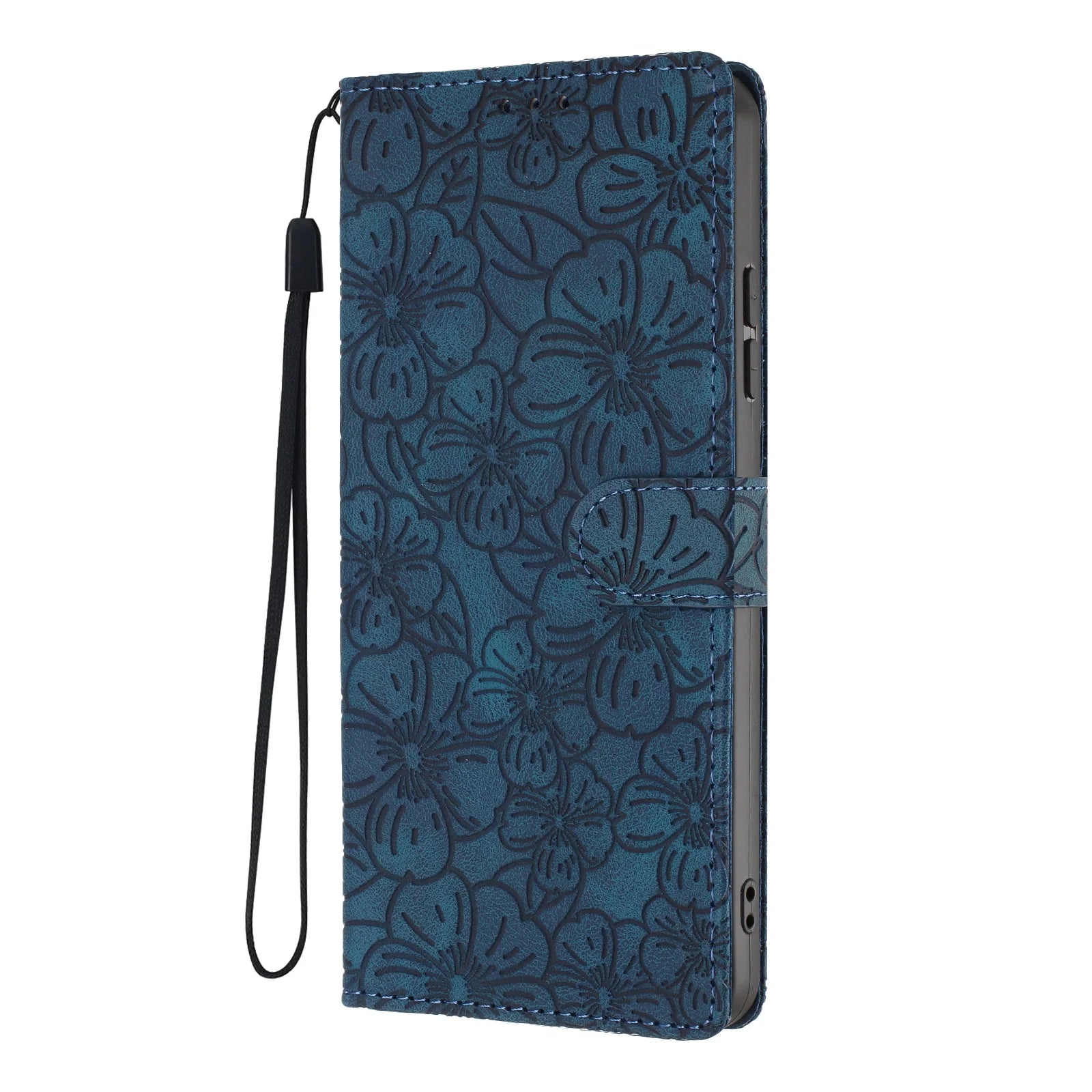 Edge Leather Flip Case for Motorola G73 G53 G13 G23 G62 G52 G32 G22 G31 G20 G41 - Cherry Blossom Design