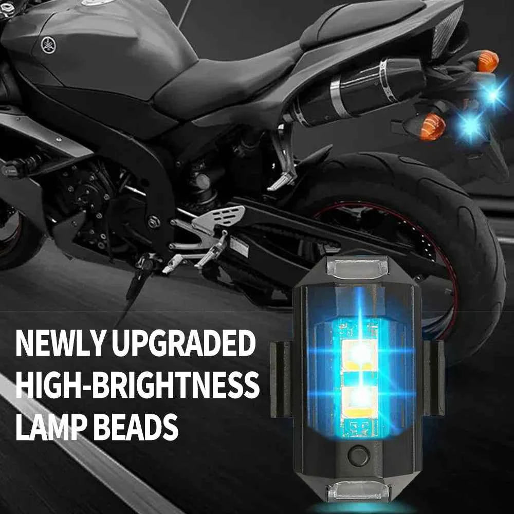 Motorcycle Lights Drone Strobe Light USB LED Anti-Collision Bike Aircraft Night Flying Mini Flashing Warning Signal Light