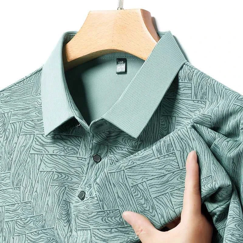 2024 Summer New Men's Business Print Short Sleeved POLO Shirt Comfortable and Cool Casual Fashion T-shirt The jack market .AU The jack market .AU Men Fashion $ 30 14:350852;5:4182