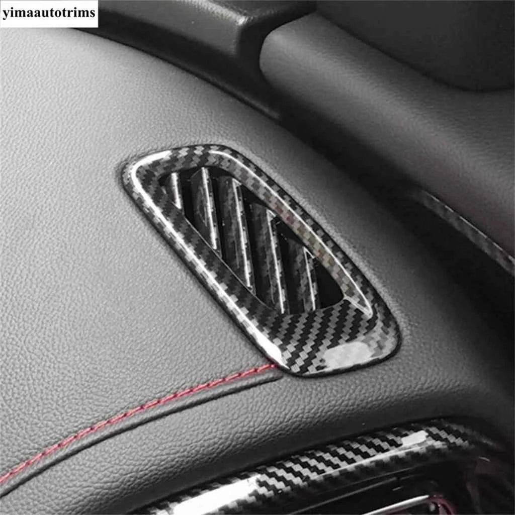 Dashboard AC Air Conditioning Outlet Vents Frame Cover Trim For GAC Trumpchi Empow 2022 - 2025 Carbon Fiber Accessories Interior